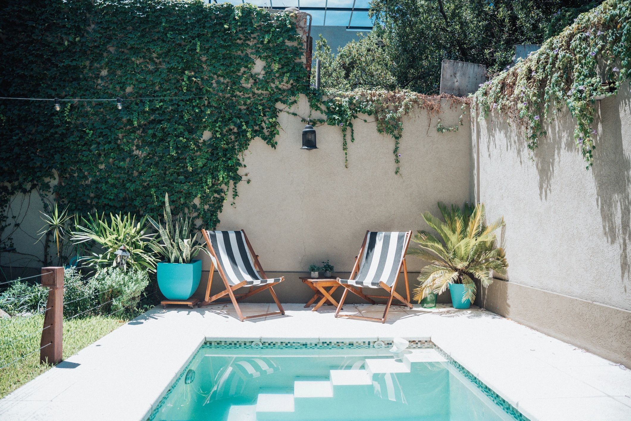 Resort pool area for leisure travelers