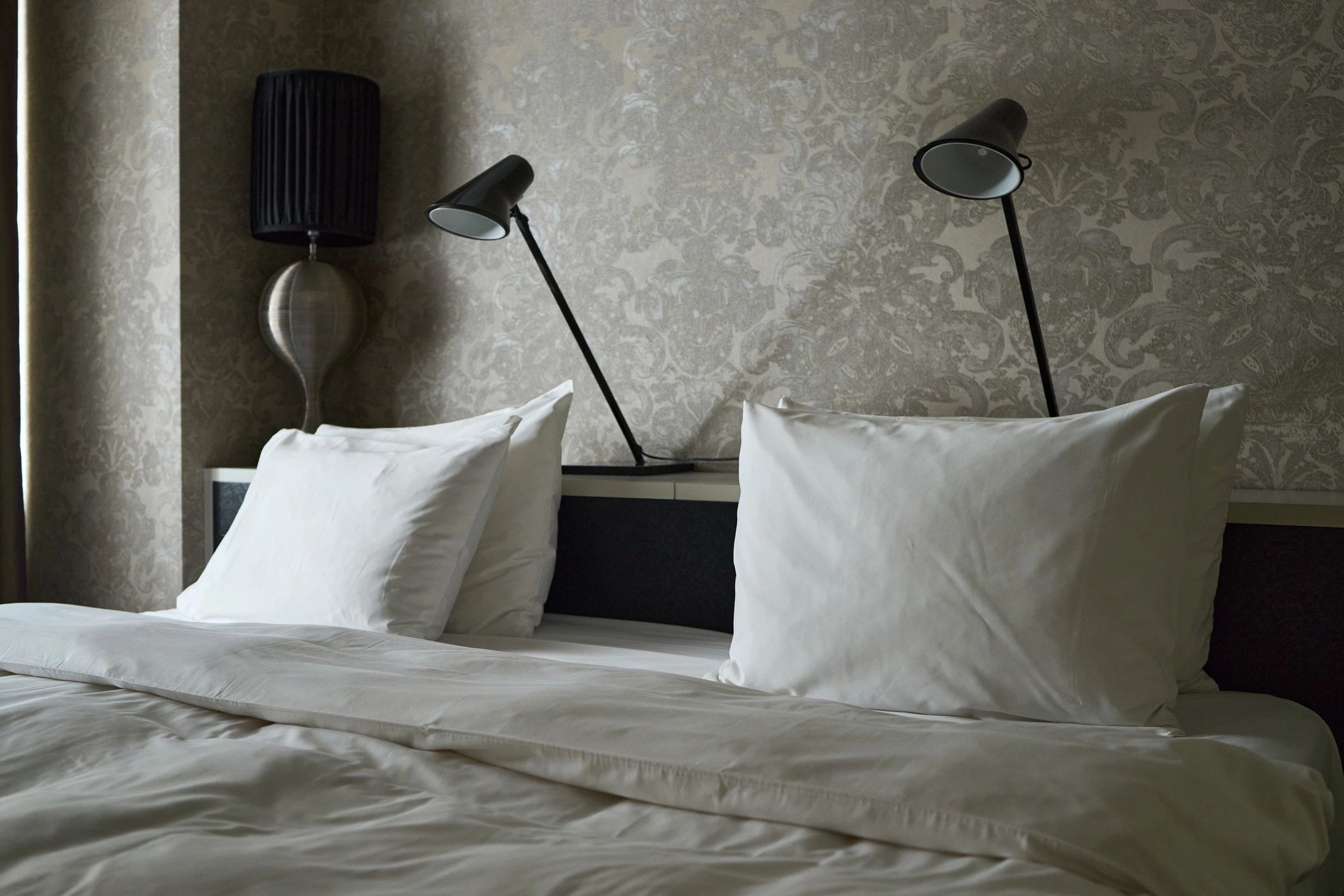 Comfortable hotel room prepared for guests